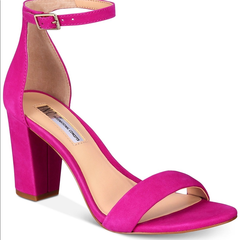 INC Fuchsia Block Heel size 10M